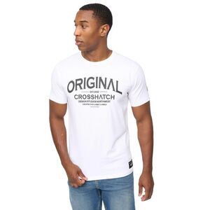 Crosshatch Mens Vintage T-Shirt / White